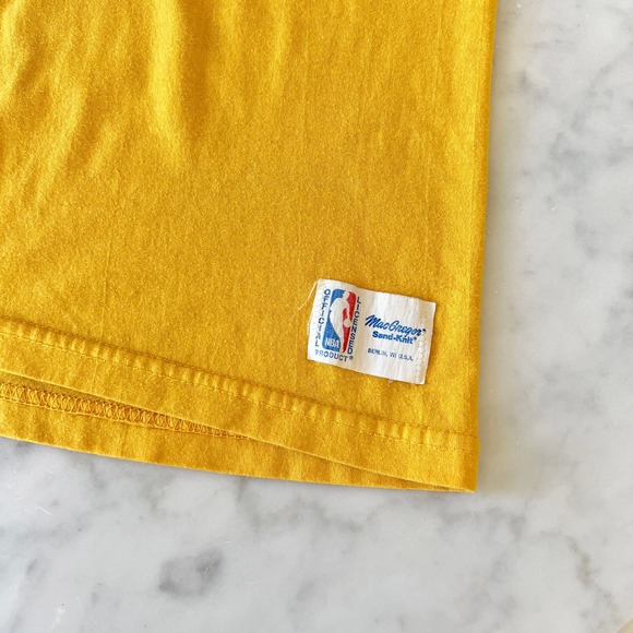 Vintage 80s 90s Los Angeles Lakers Basketball Sleeveless Tank Top - Picture 6 of 10